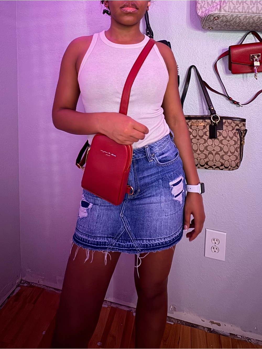 Denim mini skirt - Hollister